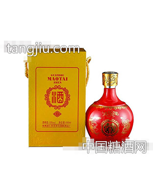 偉大復(fù)興紅雙喜酒53度1000ml