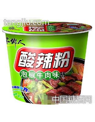 家鄉人酸辣粉泡椒牛肉味中辣