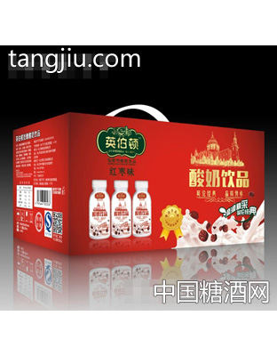 12瓶x280ml英伯頓酸奶飲品（紅棗味）禮盒