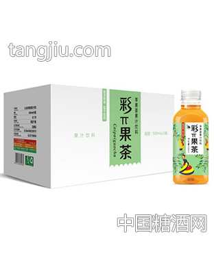 大馬邦彩π果茶蘋果茶果汁飲料500mlx15瓶