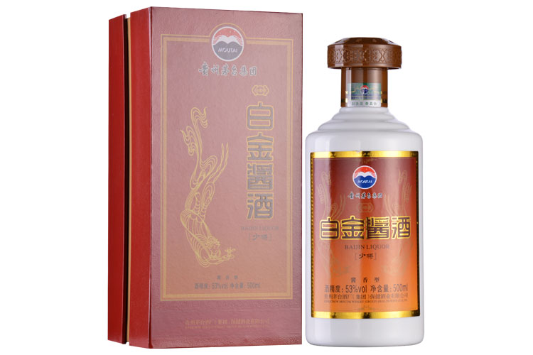 53&#176;茅臺集團白金醬酒（少將）500ml