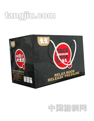 QQ抗壓力飲料1x8瓶x310ml黑手提袋