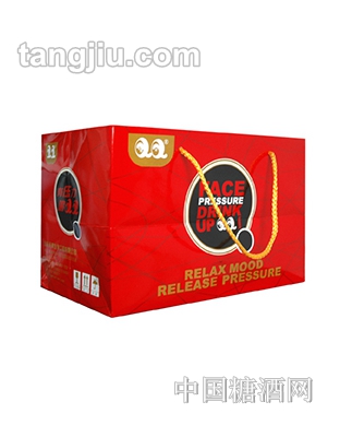 QQ抗壓力飲料1x24瓶x310ml紅手提袋