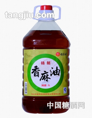 福家歡精制小磨香油5L