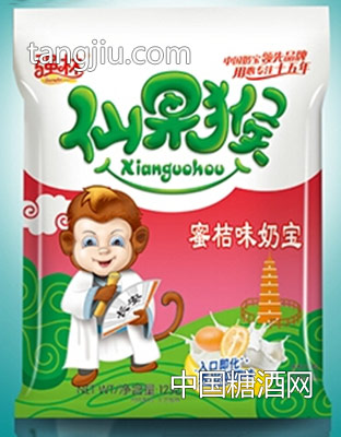 強(qiáng)林仙果猴蜜桔味奶寶12g