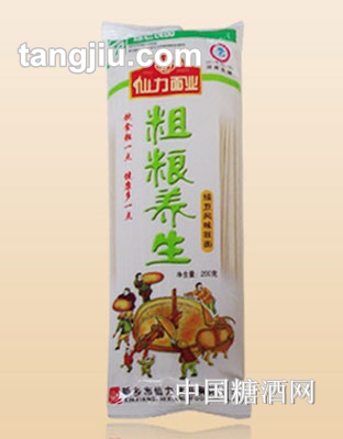 仙力粗糧養(yǎng)生綠豆風(fēng)味掛面200g