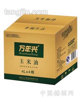 萬年興玉米油4L紙箱