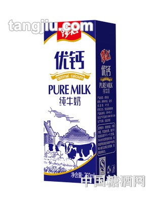 優鈣純牛奶250ml