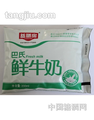 益膳房巴氏鮮牛奶200ml