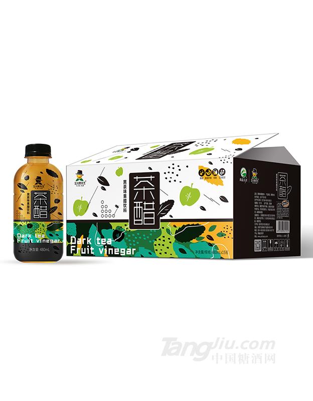 黑茶味果醋飲料480ml