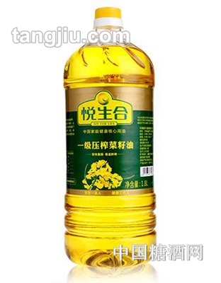 悅生合一級(jí)壓榨菜籽油1.8L