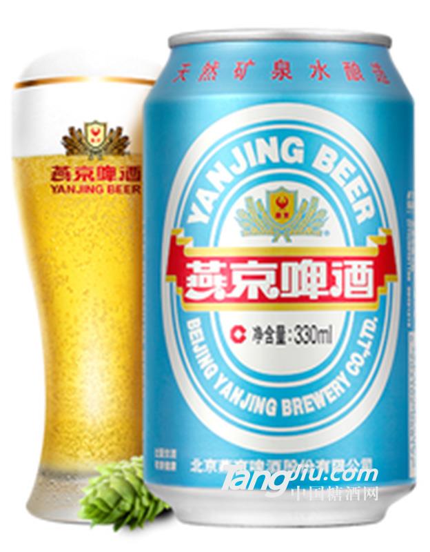 燕京啤酒11°藍(lán)聽清爽黃啤酒330ml