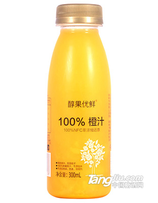 醇果優(yōu)鮮-臍橙汁-300ml