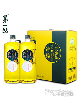 一坊冷榨花生油1.8L_2禮盒裝