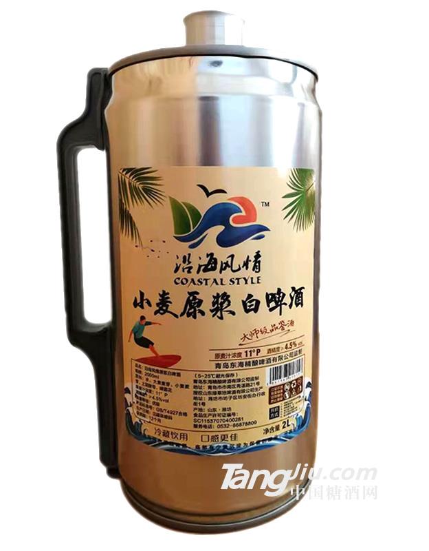 沿海風(fēng)情原漿白啤酒2L