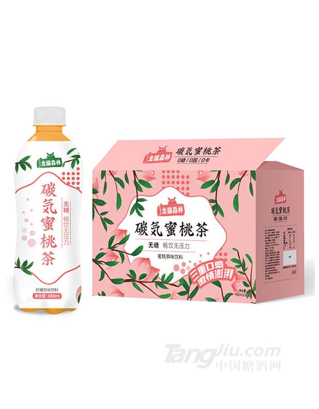 龍貓森林碳氣蜜桃茶480mlx15瓶