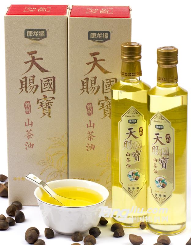 康龍緣山茶油天賜國寶禮盒500ml