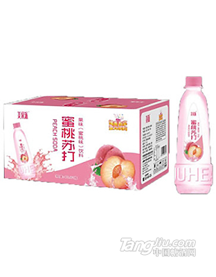 美果派蜜桃蘇打果味飲料400mlx24瓶