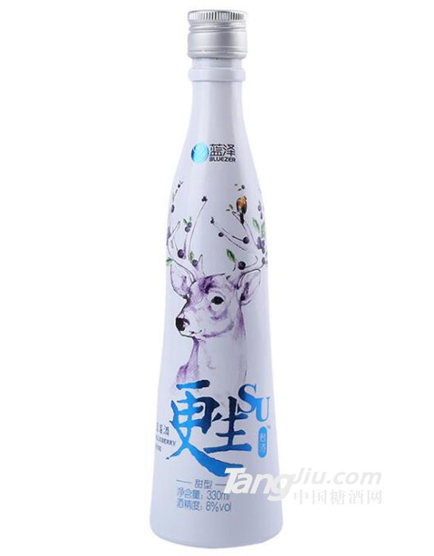 藍澤天然純釀藍莓酒藍莓紅酒330ml