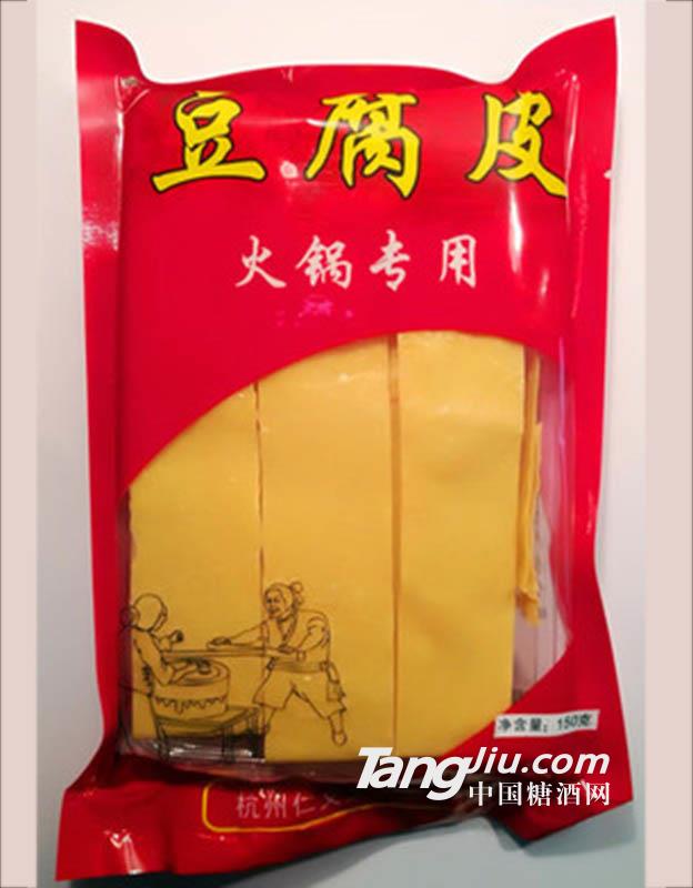 杭州特產(chǎn)厚豆腐衣 火鍋食材 油豆皮豆油皮-150g