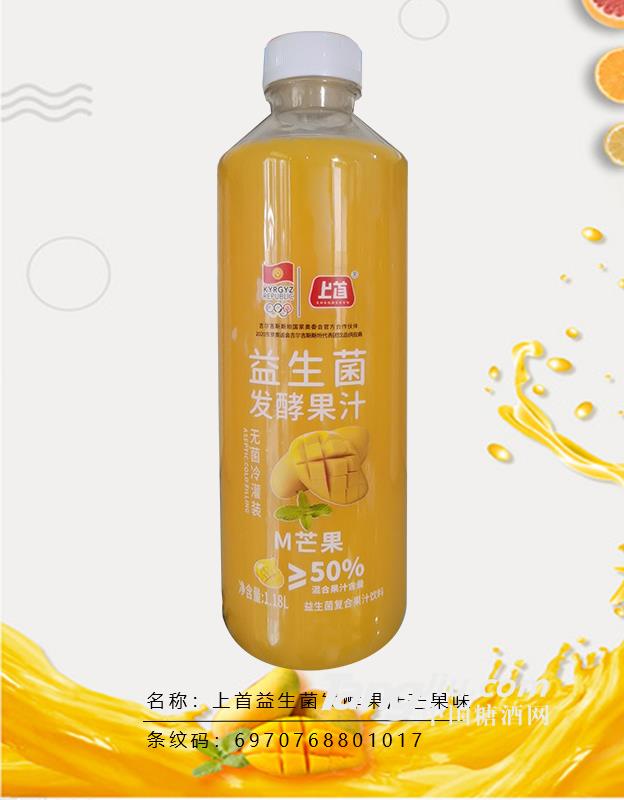 上首益生菌發酵果汁芒果味1.18L×6