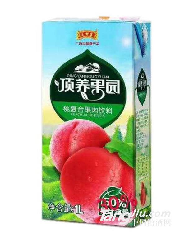 王老吉頂養果園桃復合果肉飲料1L