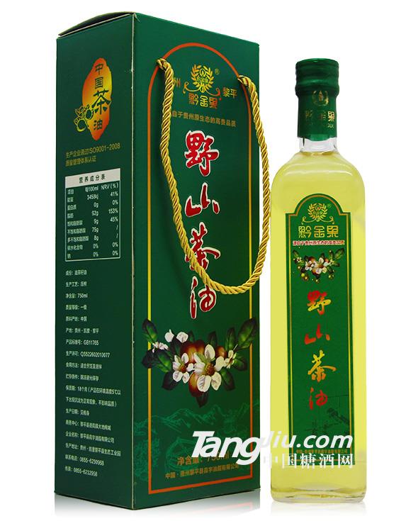 黔金果野生茶油750ml