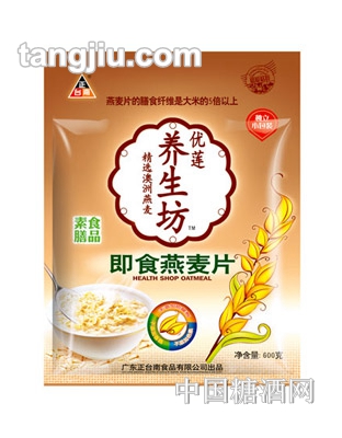 正臺南優蓮養生坊即食燕麥片600g