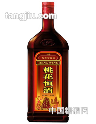 六年陳桃花恒酒（紅冠）500ml