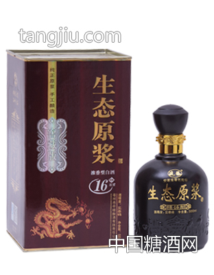 皖糧生態原漿濃香型白酒16年500ml